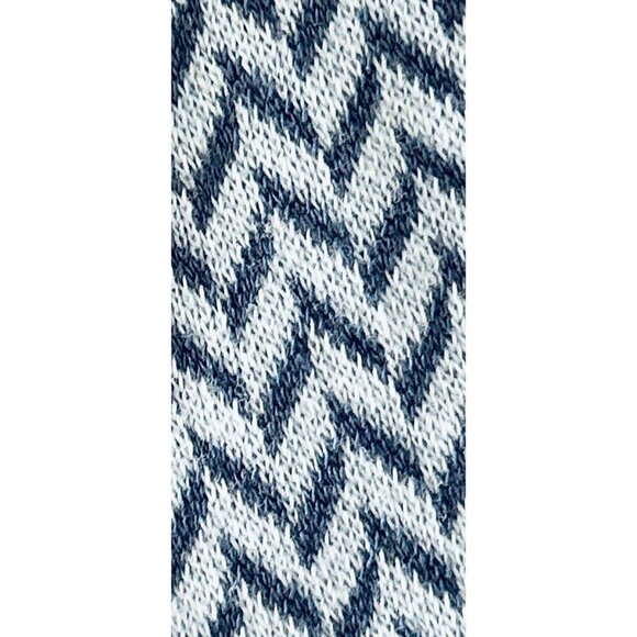 Shannon McLean shirt dress blue white zigzag stripe Size Small - Picture 7 of 10